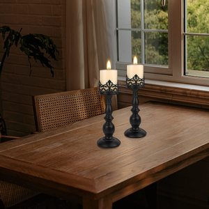 Wholesale Custom <strong>Gothic</strong> Matte Black Iron Vintage Tall <strong>Candle</strong> <strong>Holders</strong> Decorative Large Table Centerpieces <strong>Candle</strong> Stand Decor - Product Image 3