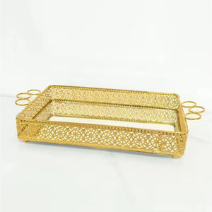 Best Elegant Design Food <b>Snacks</b> Serving <b>Tray</b> Coffee Serving <b>Tray</b> Hot Selling Decor <b>Tray</b> Party Home Decor Restaurant Hotel - Product Image 1