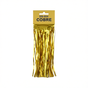 Striscione per Feste Cobre DS-004 in Lamina d'Oro, Decorazione Festiva a Forma Rettangolare, Realizzato a Macchina per Eventi e Feste - Product Image 1