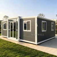 Oficina Contenedor Plegable, Expandible, Modular, Prefabricada de Acero, Mini Villa Triangular, Espacio de Trabajo Móvil Comercial