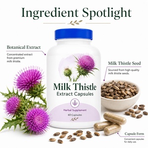 Healthcare <b>Supplements</b> Organic Vegan Gluten-Free Halal Certified Milk Thistle Extract Antioxidant Adult <b>Liver</b> <b>Detox</b> Support - Product Image 4