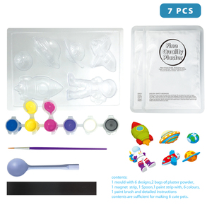Juguete Educativo de Pintura DIY, Juego de Pintura Espacial de Yeso para Niños, Kit de Manualidades de Molde y Pintura para Niños - Product Image 5