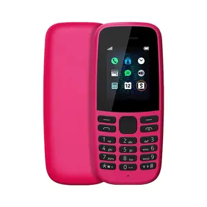 노키아 105 듀얼 SIM GSM 손전등 잠금 해제 휴대 전화 다국어 지원 휴대 전화에 대한 견고한 기능 전화