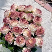 Z-059 künstliche Blume Braut strauß Crushed Ice Blue Red Rose Hochzeits dekoration mit Blumen Home Decoration