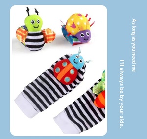 Juguete de peluche de dibujos animados con forma de reloj para recién nacidos de 0 a 3 años, <span class=keywords><strong>sonajero</strong></span> de mano y <span class=keywords><strong>calcetines</strong></span> con correa para la muñeca del bebé - Product Image 6