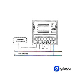 Cronotermostato Integrado Gloca de 230V con Pantalla Táctil, Wi-Fi e Ícono de Llama para Sistemas HVAC Domésticos - Product Image 6