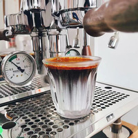 Verre à expresso de championnat en verre trempé 90ml/130ml/160ml