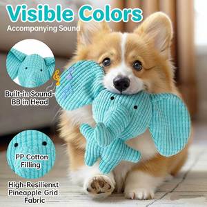 Juguete de Peluche para Perros, Compañero para Dormir, Patito Amarillo Resistente a Mordidas, Herramienta para Masticar y Aliviar el Estrés, Juguete para Gatos - Product Image 4