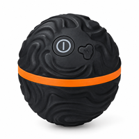 Balle de massage vibrante rechargeable par USB, balle de massage électrique portable à faible bruit pour les fascias |   Soulagement des douleurs musculaires après l'entraînement