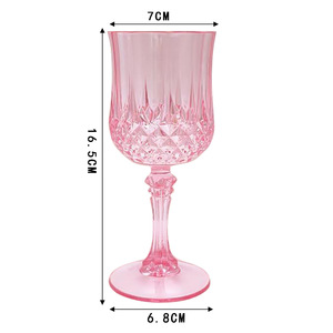 كؤوس زجاجية كريستالية عالية الجودة بتصميم عتيق للشرب والنبيذ، مناسبة للاستقبالات - Product Image 6