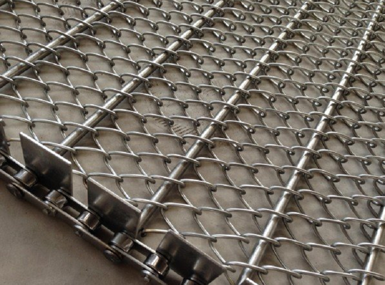 Custom Conventional Weave Stainless Steel Mesh Belt Wire Chain Conveyor