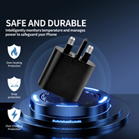 Vente chaude PD 3.0 Compatible 25W Chargeur Charge rapide Prise murale