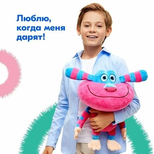 Nouveau produit - Ozzy, adorable poupée de dessin animé <span class=keywords><strong>russe</strong></span>, jouet en peluche à oreilles bleues, coton PP, 31 cm-50 cm, pour enfants - Product Image 1
