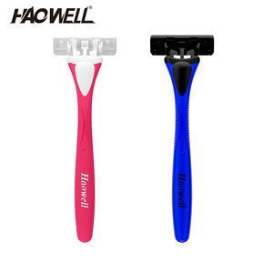 HAOWELL P07302 Maquinilla de afeitar desechable de acero inoxidable, afeitadora de triple hoja con tira de lubricante, gran oferta <span class=keywords><strong>AMAZON</strong></span> <span class=keywords><strong>para</strong></span> <span class=keywords><strong>hombre</strong></span> y mujer - Product Image 6
