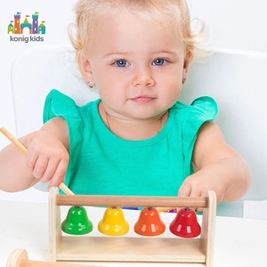 Giocattoli Musicali in Legno per Bambini Konig, Giochi Educativi Montessori, Campanelli, Giocattoli in Legno Montessori per Bambini - Product Image 2