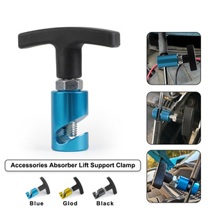 Car Hood Support Rod Aluminum Alloy Yellow Black Blue Hand Tool For Trunk <b>Lift</b> <b>Bar</b> Anti Slip Device - Product Image 5