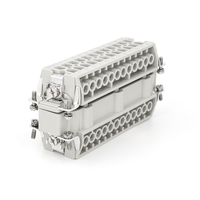 HDC-HE-024-TE-BK ZJHK 자동 24 Pin HDC 연결관, 나사 및 주름 끝 연결관