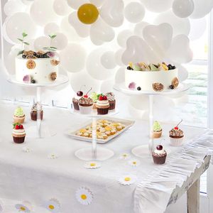 Bộ đế bánh acrylic hiện đại trong suốt, đế bánh tròn, đế bánh ngọt, bánh cupcake, bánh ngọt cao, dành cho bàn tráng miệng - Product Image 4