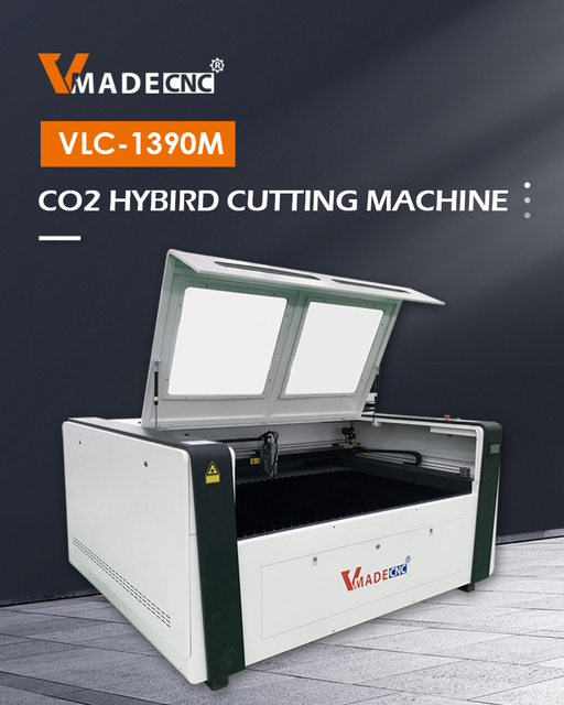 CO2 Mixed Laser Cutter 100W 130W 150W Cnc Wood Acrylic Metal Sheet Traffolyte Engraving Laser Cutting Machine 1390