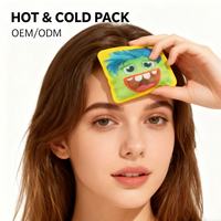 HANERSHI Compresse froide carrée à motif de dessin animé 10x10cm, pack chaud/froid multi-usage pour la maison, soulagement de la douleur, packs de glace OEM