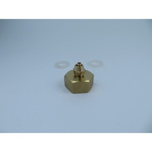 Dental 6 Point Faucet Adapter 3/4 To 1/4 Inch Copper Hose Fitter With Washers Garden Water Connector - Product Image 1