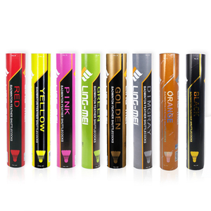 <span class=keywords><strong>LING</strong></span>-MEI màu hồng ngỗng lông (12 pcs) cầu lông cầu lông birdies con thoi lingmei Hồng <span class=keywords><strong>ling</strong></span> Mei hồng cho giải đấu tập thể dục - Product Image 6