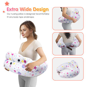 Almohada de <span class=keywords><strong>lactancia</strong></span> inflable de viaje para almohada de <span class=keywords><strong>lactancia</strong></span> para soporte de bebé, almohada de alimentación de cubierta pura extraíble - Product Image 3