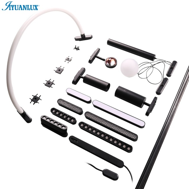 Ultra Thin Track Magnetic Lights 48V 35mm Ceiling Track Lamp Rail Lighting System 10W 20W 30W Ultrathin Led Magnetic Track Light