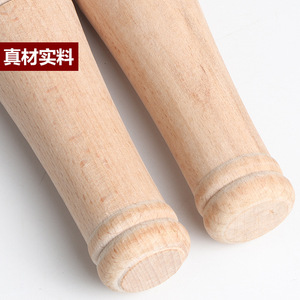 Solid Wood Garlic Pounder 17cm 3.5cm Diameter Manual Herb Crusher Kitchen Tool - Product Image 3