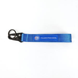 Porte-clés de l'équipe de basket-ball USA NB Streamer Olecranon Dragonne Marque de tissage Ruban Cordon Lanière Porte-clés <span class=keywords><strong>Chicago</strong></span> Miami Porte-clés - Product Image 3