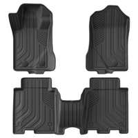 Tapis de sol intérieur de luxe pour Ford Bronco 4 portes (2021-2024), semi-fermés, en TPE entièrement écologique, motif uni, transfrontalier