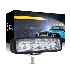 Dxz xe <span class=keywords><strong>6LED</strong></span> làm việc ánh sáng 18W xe ánh sáng 4x4 Spotlight off-road làm việc ánh sáng 12V cho xe tải ATV UTV - Product Image 1