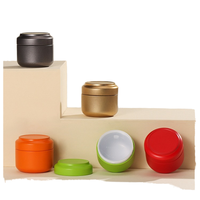 Kit de Almacenamiento Portátil Multicolor, Mini Recipiente de Metal para Té, Alimentos, Té Suelto, Café, Dulces, Regalos, Manualidades, Cajas de Materiales Reciclados