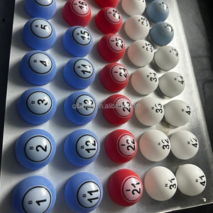 Billes de <span class=keywords><strong>Bingo</strong></span> et de Ping-Pong à Bas Coût, 40mm, en PP, Impression de Logo Personnalisé Unilatéral pour Machines de Jeu de <span class=keywords><strong>Bingo</strong></span> 1-75 - Product Image 1