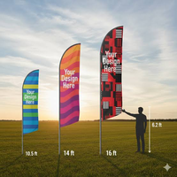Hochwertige Große Strandfahnen und Banner für Außenwerbung