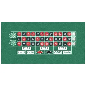 2024 hot sale Custom design Portable folding poker table mat for Texas Hold'em table mat Non Slip Rubber Poker Tab