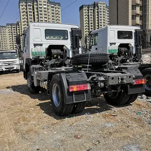 HOWO 6X4 400hp Tractor Truck with 3 Axle Fence Cargo Semi Trailer