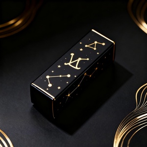 Luxury Elegant Rigid Cardboard <b>Lipstick</b> Gift Box <b>Custom</b> Embossed Cosmetic Packaging Biodegradable Recycled Sponge Lined Beauty - Product Image 3