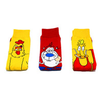 Chaussettes unisexes pour hommes, sportives et professionnelles, à motifs originaux, animaux, personnages de dessins animés, amusantes, anime, antidérapantes
