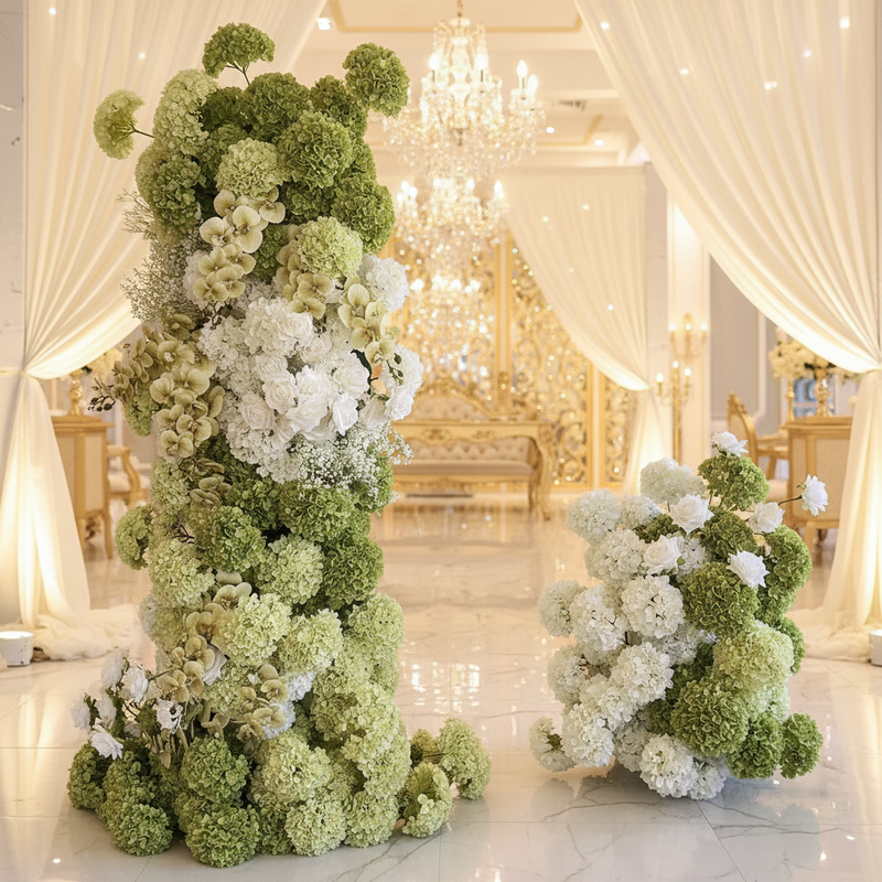 Hot Sale Green Flower Arch Artificial