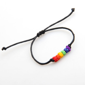 <span class=keywords><strong>Pulsera</strong></span> Ajustable de Cuerda de Arcoíris, Joyería del <span class=keywords><strong>Orgullo</strong></span> <span class=keywords><strong>Gay</strong></span>, LGBT, Bisexual, Trans, Bisexual, Comunidad, Moda, Unisex - Product Image 2