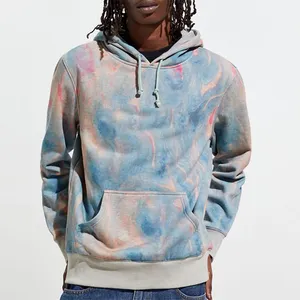 Custom Design Logo Herrenmode Frühling Utility Tie Dye Pullover Hoodies