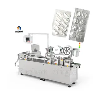 High frequency automatic aluminum plastic chewing gum tablet blister packing machine for capsule