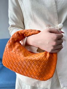 Bolso de hombro tejido para <span class=keywords><strong>mujer</strong></span>, bolso de mano de cuero PU, bolso de mano tejido grande, bolso para axilas - Product Image 5