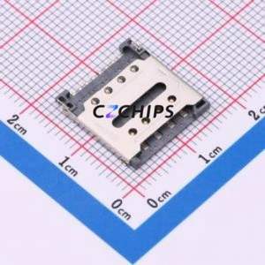 MICRO-SIM-0012-P SIM Card Connector SMD Connector Flip Cover Type Micro SIM Card Card Holder 1.5mm - Product Image 1