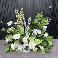 Spring Forest Series Hochzeits blumen läufer Künstliches Grün Blumen hochzeits gang für Eingangs straße Führender Boden Blumen reihe