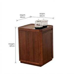<span class=keywords><strong>Table</strong></span> basse en bois de noyer massif avec bouilloire électrique intégrée et réservoir <span class=keywords><strong>d</strong></span>'eau dissimulé <span class=keywords><strong>à</strong></span> chargement par le bas pour bureau et salon - Product Image 6