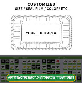 Barquettes alimentaires jetables noires à faible MOQ, tailles personnalisées, épaissies et anti-fuite pour la restauration <span class=keywords><strong>de</strong></span> fruits <span class=keywords><strong>de</strong></span> <span class=keywords><strong>mer</strong></span> en gros - Product Image 6