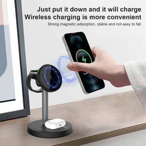 GEBRA WC280 3-in-1 Magnetic for Wireless <b>Charging</b> <b>Station</b> with Type-C Port for 16-12 for Watch for (Up to 15W) - Product Image 2