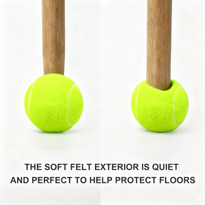 <span class=keywords><strong>Balle</strong></span> <span class=keywords><strong>de</strong></span> <span class=keywords><strong>tennis</strong></span> pré-coupée durable <span class=keywords><strong>de</strong></span> marque Whizz avec logo personnalisé, diamètre <span class=keywords><strong>de</strong></span> 65 mm, rebond <span class=keywords><strong>de</strong></span> 130 à 140 cm pour la protection des meubles et des marcheurs roulants - Product Image 3